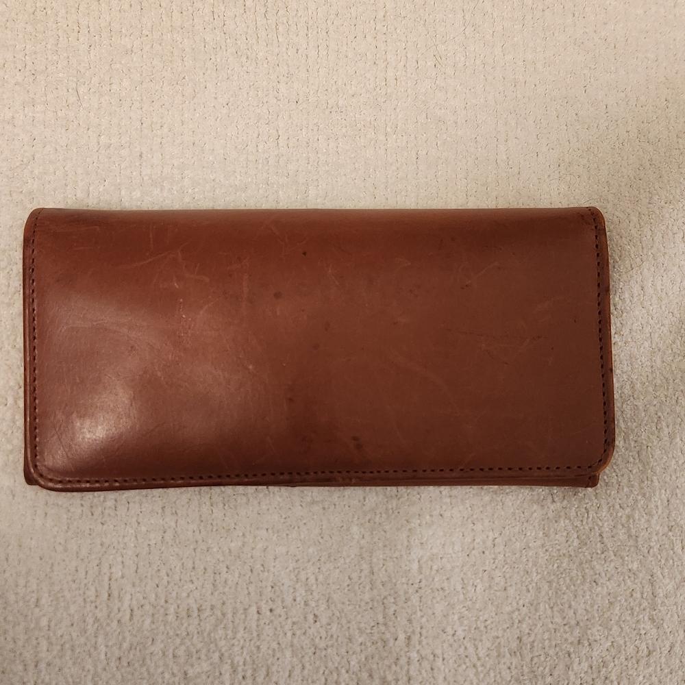 Vintage Coach Glove-Tanned Leather Wallet With Kisslock - Picture 11 of 13